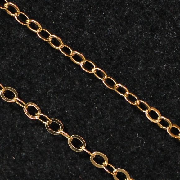 12K GF Vintage Gold Filled Pendant Chain Necklace - Picture 4 of 5